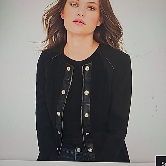 WHITE HOUSE BLACK MARKET MILITARY TOPPER JACKET XS - Picture 1 of 10